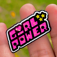 Load image into Gallery viewer, Girl Power Glitter Pin
