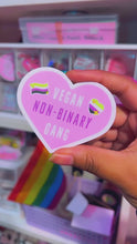 Load and play video in Gallery viewer, Vegan Non-Binary Gang Sticker

