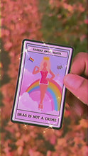 Load and play video in Gallery viewer, Drag Is Not A Crime Tarot Sticker
