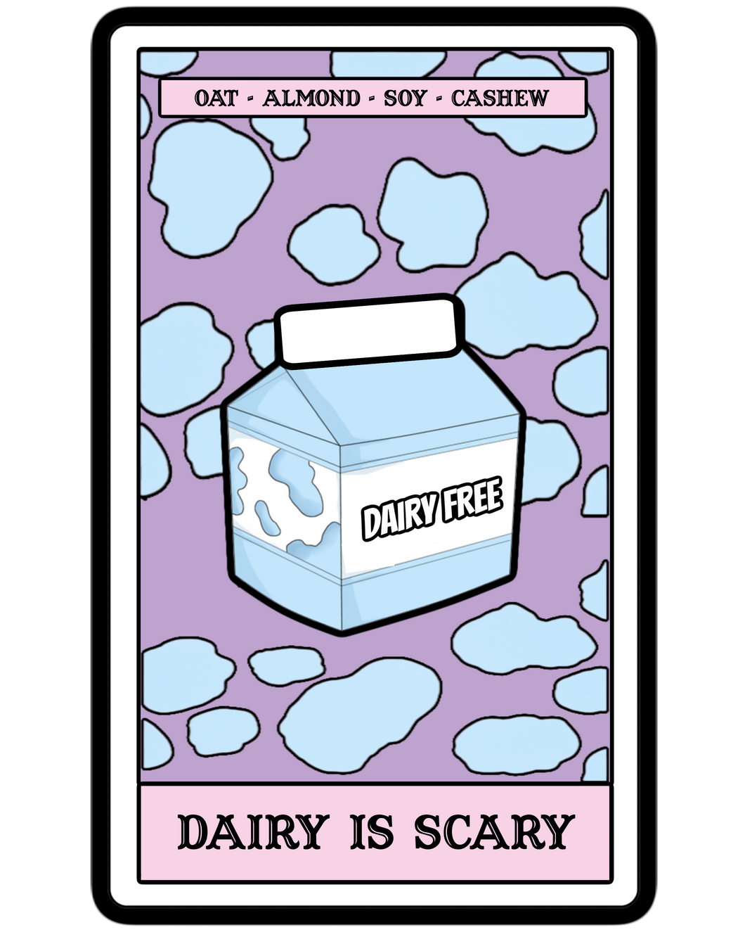 Dairy is Scary Tarot Sticker
