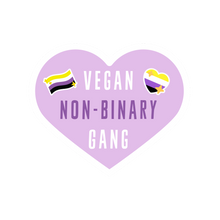 Load image into Gallery viewer, Vegan Non-Binary Gang Sticker
