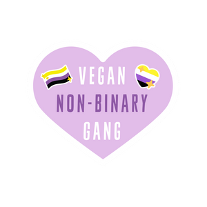 Vegan Non-Binary Gang Sticker
