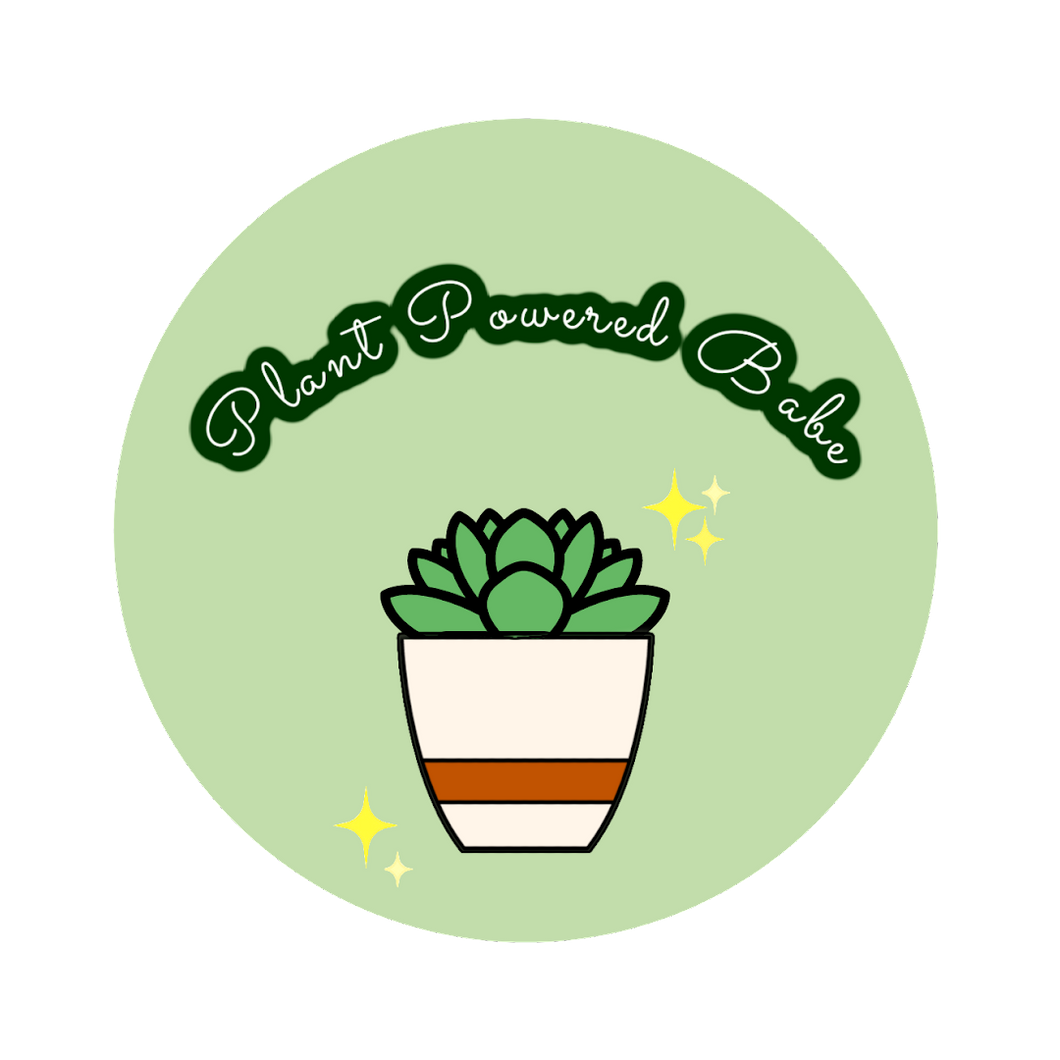 Plant Powered Babe Sticker