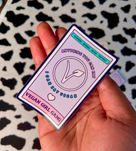 Load image into Gallery viewer, Vegan Tarot Card Sticker
