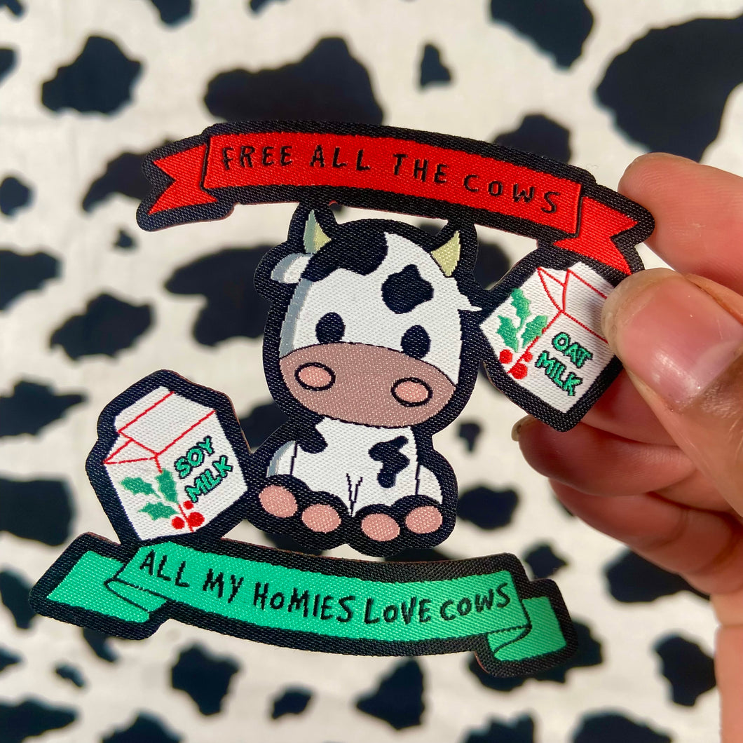 Free All The Cows Holiday Patch